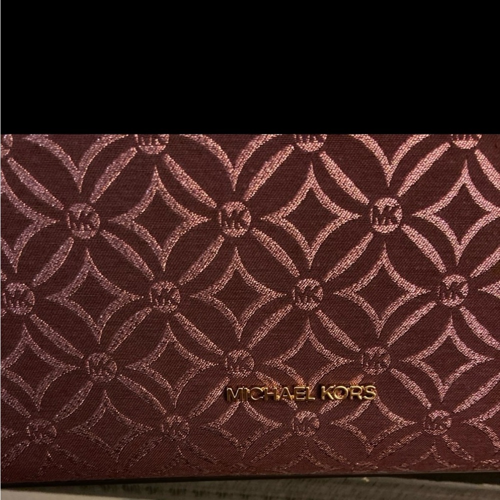 🔥NWT Michael Kors Mirella Medium Metallic Logo Jacquard Tote Bag🔥 - Picture 4 of 8